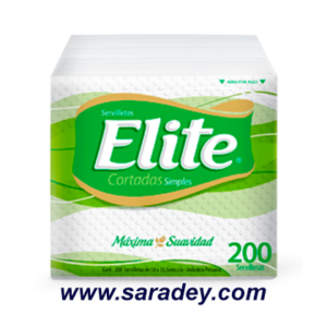 Servilleta Elite cortada 200 U